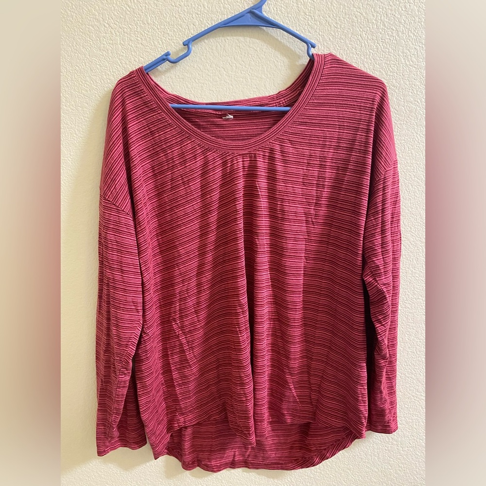 Striped‎ Pink Women's Top
